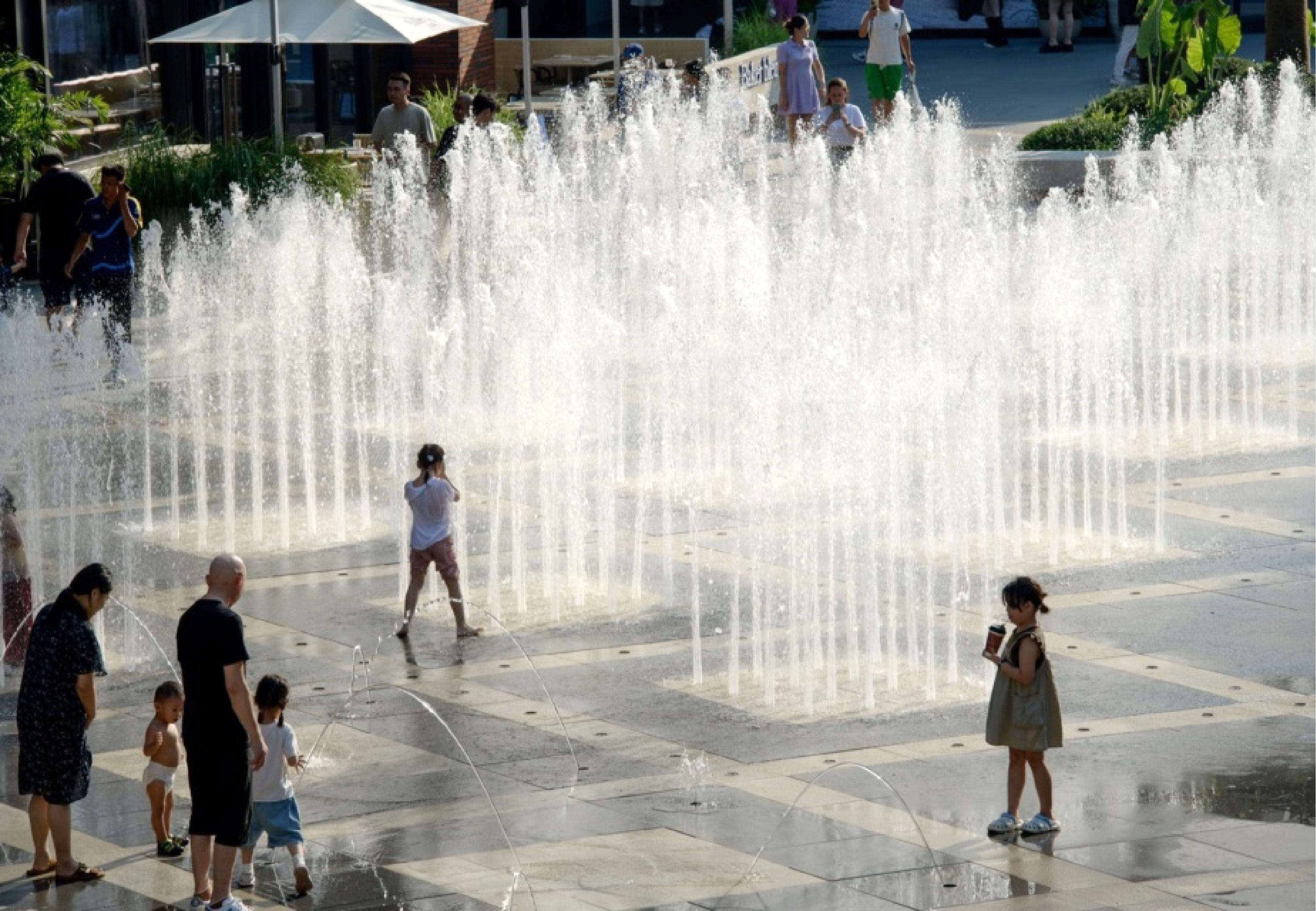 Public Park Fountain Show